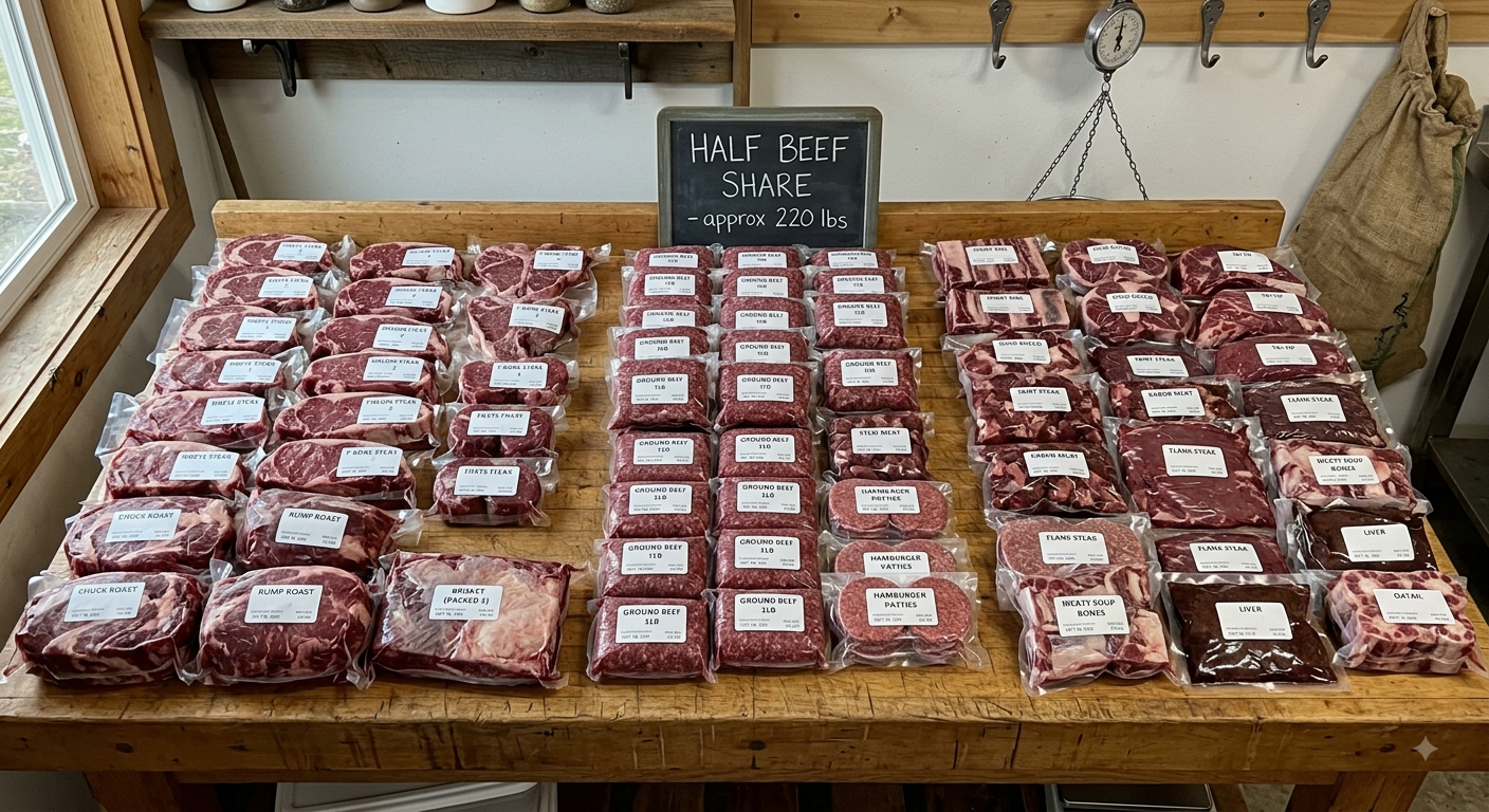 D. Half Beef Share Grass Fed/Grain Finished