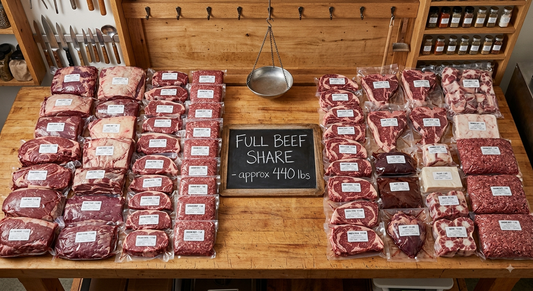 E. Whole Beef Share Grass Fed/Grain Finished